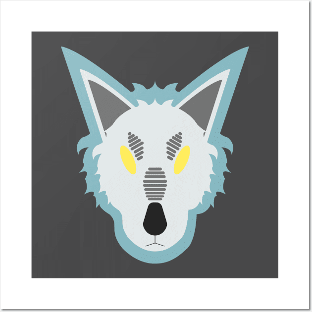 Space Wolf Wall Art by handphin